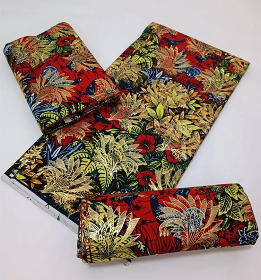 100% cotton High Quality 2022 New Arrive Real Wax 6 Yards/pcs,African Wax Print Fabric Guarantee Soft Wax Fabrics